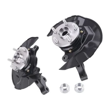 Pair Front Steering Knuckle+Wheel Hub Bearing for Toyota Corolla 2003 2004-2008