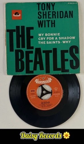 The Beatles - My Bonnie 1st (1963) German *Orange Scroll* EP. *Very Rare* VG/G+