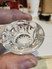 Vintage Set of 5 King's Thumb Pattern Cut Crystal Open Salt Cellar Dip Dish — photo 6