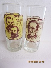 Hungry Jacks glasses. Australian explorers Hungry Jacks glasses