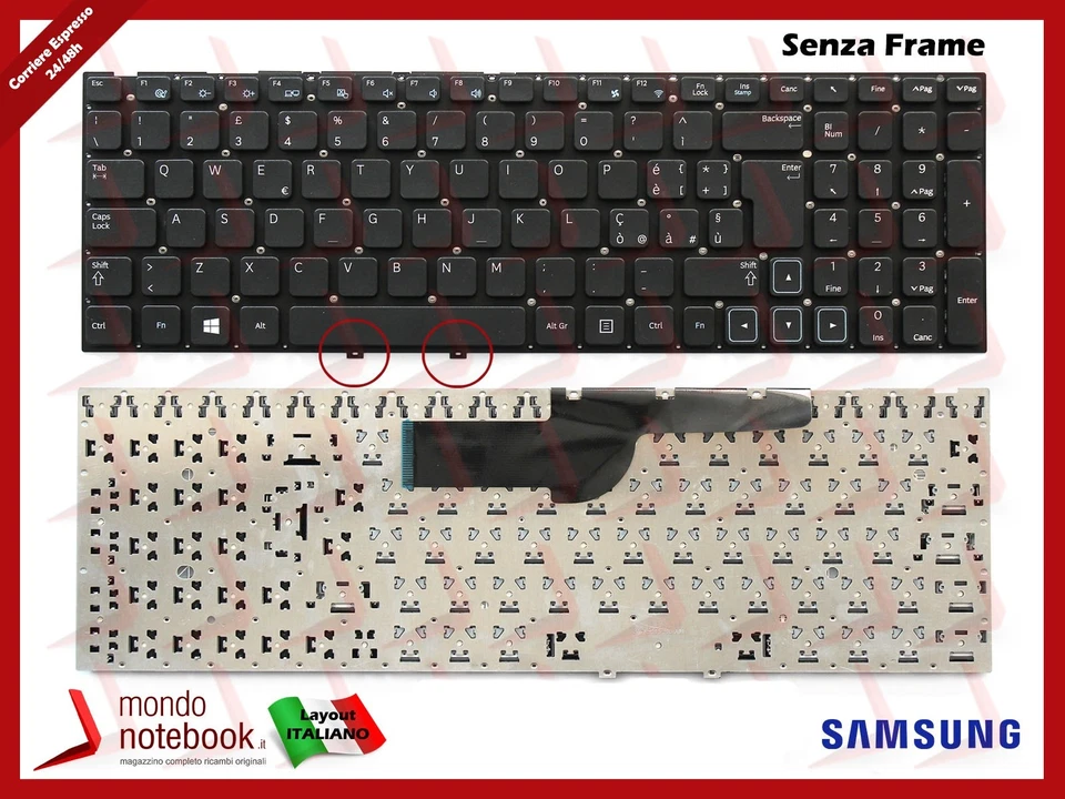 Clavier Italien Pour SAMSUNG NP300V5A Noir - Photo 1/1