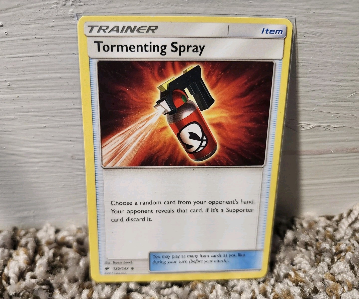Pokemon - Tormenting Spray - 125/147 - Burning Shadows - Reverse Holo - LP