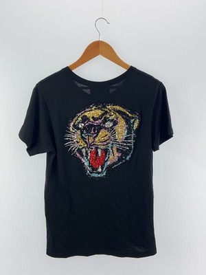 GUCCI T-shirt sequins XXS cotton Black 492347 Used | eBay