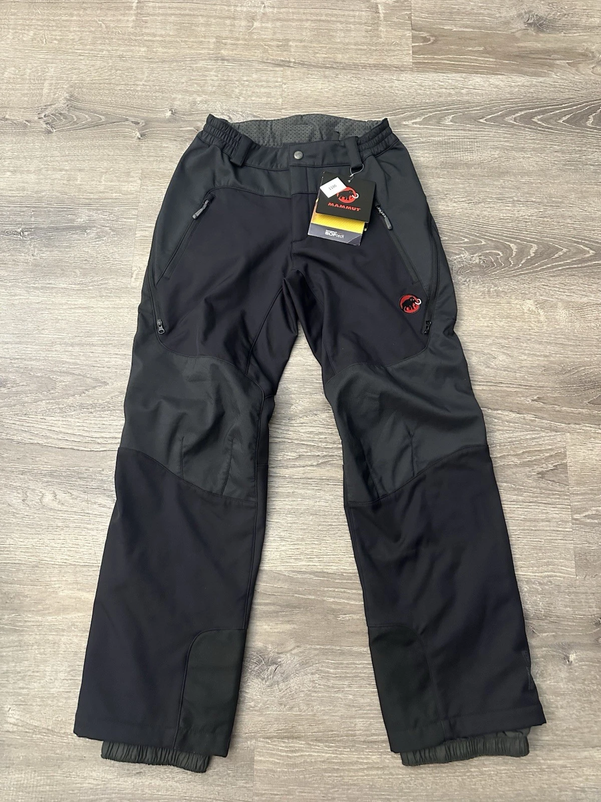 Mammut Men’s Alto Pants Soft Shell Tech Regular Fit Size 28 Black XS