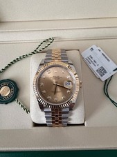 Gents Rolex Steel & Yellow Gold Datejust 41mm 126333 Champagne Diamond Dial 2025