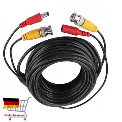CCTV Kabel   Video Strom Kabel BNC Koax 5m /10m /15m /20m /30m/ 50m AnalogKamera