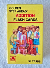 1984 Golden Step Ahead Addition Flash Cards COMPLETE - Excellent Cond.