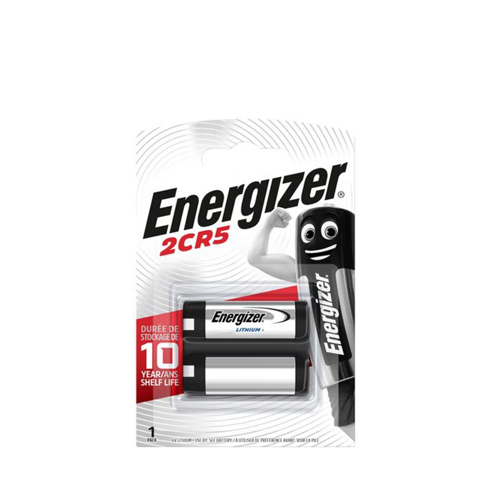 1x Energizer 2CR5 Lithium 6V DL245 Fotobatterie Made in USA - Bild 1 von 1