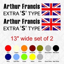 AF Rayspeed, Arthur Francis Lambretta Extra 'S' Type style sticker set 13"