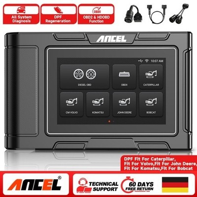 2026 Ancel HD3600 Profi KFZ OBD2 Diagnosegerät Scanner 24V LKW PKW für Daf Iveco