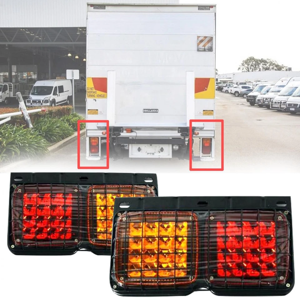 Led Hino Truck Ranger Fuso Fa Fb FD Fe Ff Sg Fighther 24V.Tail Light Lamp Pair - Image 4 of 4