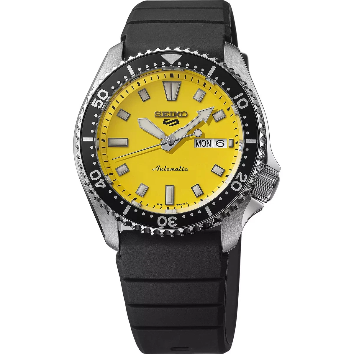 Seiko 5 Sports Mechanical (Automatic) Rubber Band Wristwatches for