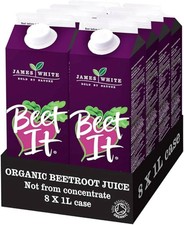 Beet It Organic Beetroot Juice (1 Litre x 8) Picked and Pressed