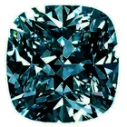 71.63ct VVS1/Vivid Blue Cushion Loose Moissanite Diamond/ Pass Diamond Tester