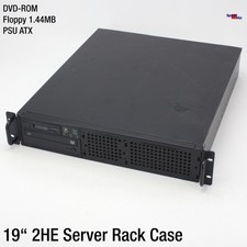 2U 2HE 19" 48CM ATX Case Housing Server Workstation Computer DVDROM Floppy