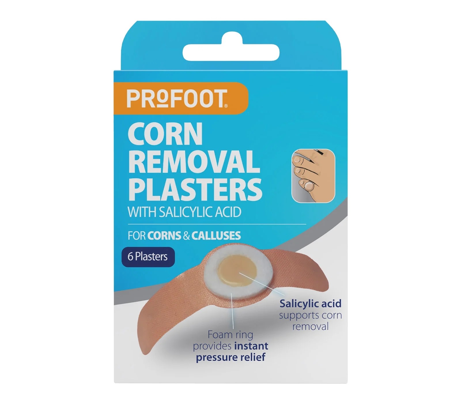Profoot Corn Removal Plaster With Salicylic Acid Corn & Callus - 6 Plasters X 3