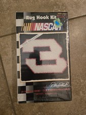 Dale Earnhardt 3 Latch Hook Kit Rug Yarn Craft 1999 Nascar NIB Sealed