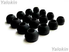 16pcs Eartips for Anker Soundcore Life P3i P2 & Dot 2 - Black Soft Earbuds (4sz)