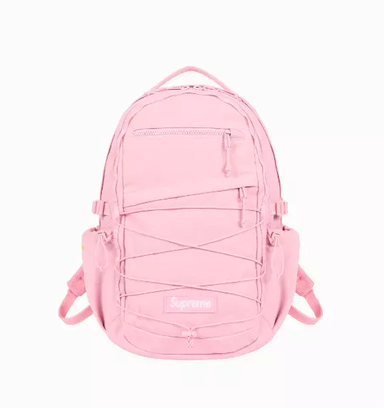Sac à dos Supreme rose clair 25SS 100% authentique