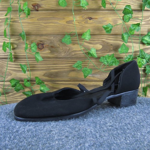 Munro Women's Mary Jane Black Fabric Sz 11 Medium Gently Used 2025