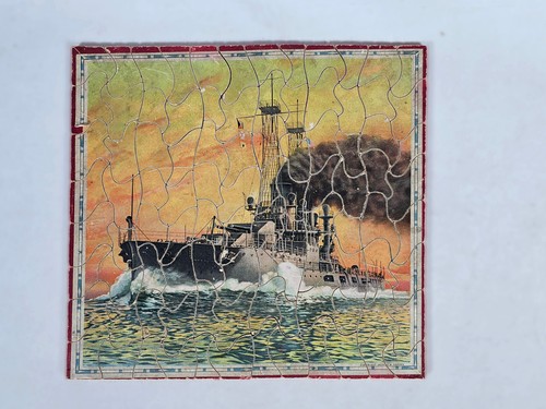 1920s Litho Puzzle - Battleship North Dakota • George Harden • Madmar Quality - Picture 5 of 6