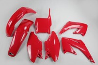 Kunststoff Verkleidung Kit Honda Cr 125 / 250 2004 Rot Ufo Plast