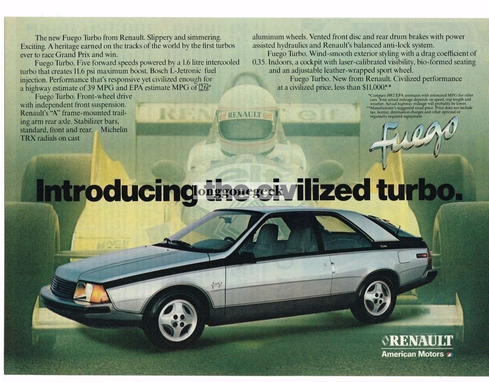 1982 Renault Fuego Turbo