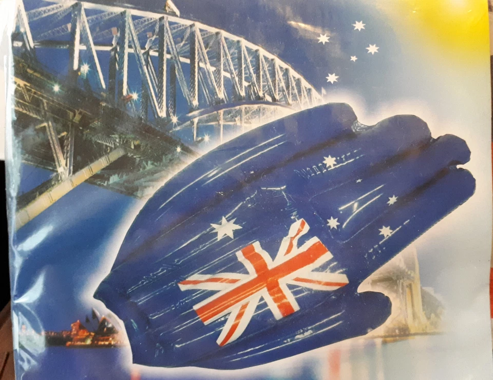 ULURU aufblasbare Hand Beach Fahne Flagge Australien 50x40cm