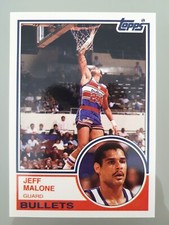 1992-93 Topps Archives 1983 Jeff Malone Rookie #37 Washington Bullets NBA Lesen!