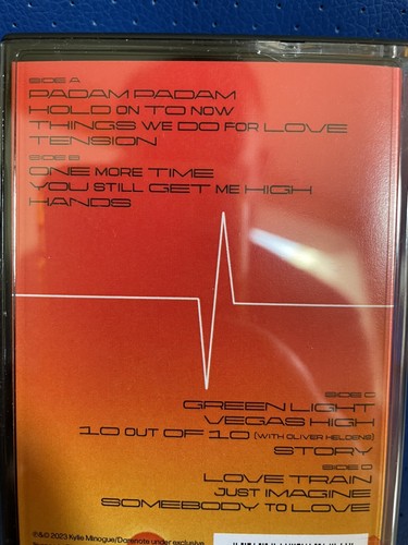 NEW LIMITED EDITION KYLIE MINOGUE TENSION DELUXE DOUBLE CASSETTE TAPE IN HAND - Picture 6 of 6