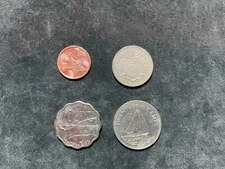 Bahamas 4 Coin Set 1 5 10 25 Cent - Circulated