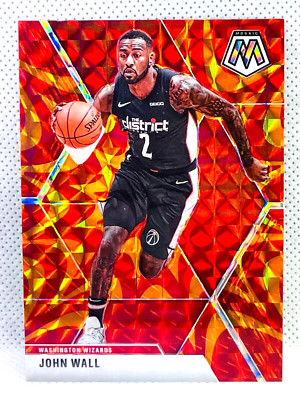 2019-20 Panini Mosaic Basketball - JOHN WALL #122 - Reactive Orange Prizm