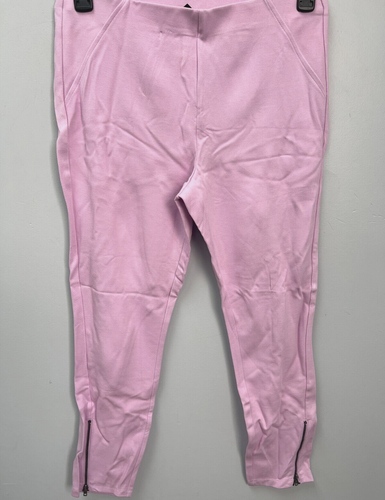 HUE Pink Cloud Simply Stretch Skimmer Leggings w/ Zip Hem Size Large U18749 - Picture 2 of 12
