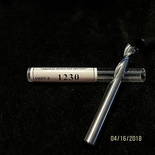 Two Flute 1/4 Upcut Finishing Spiral  Router Bit New 1230 Vortex - Afbeelding 1 van 2