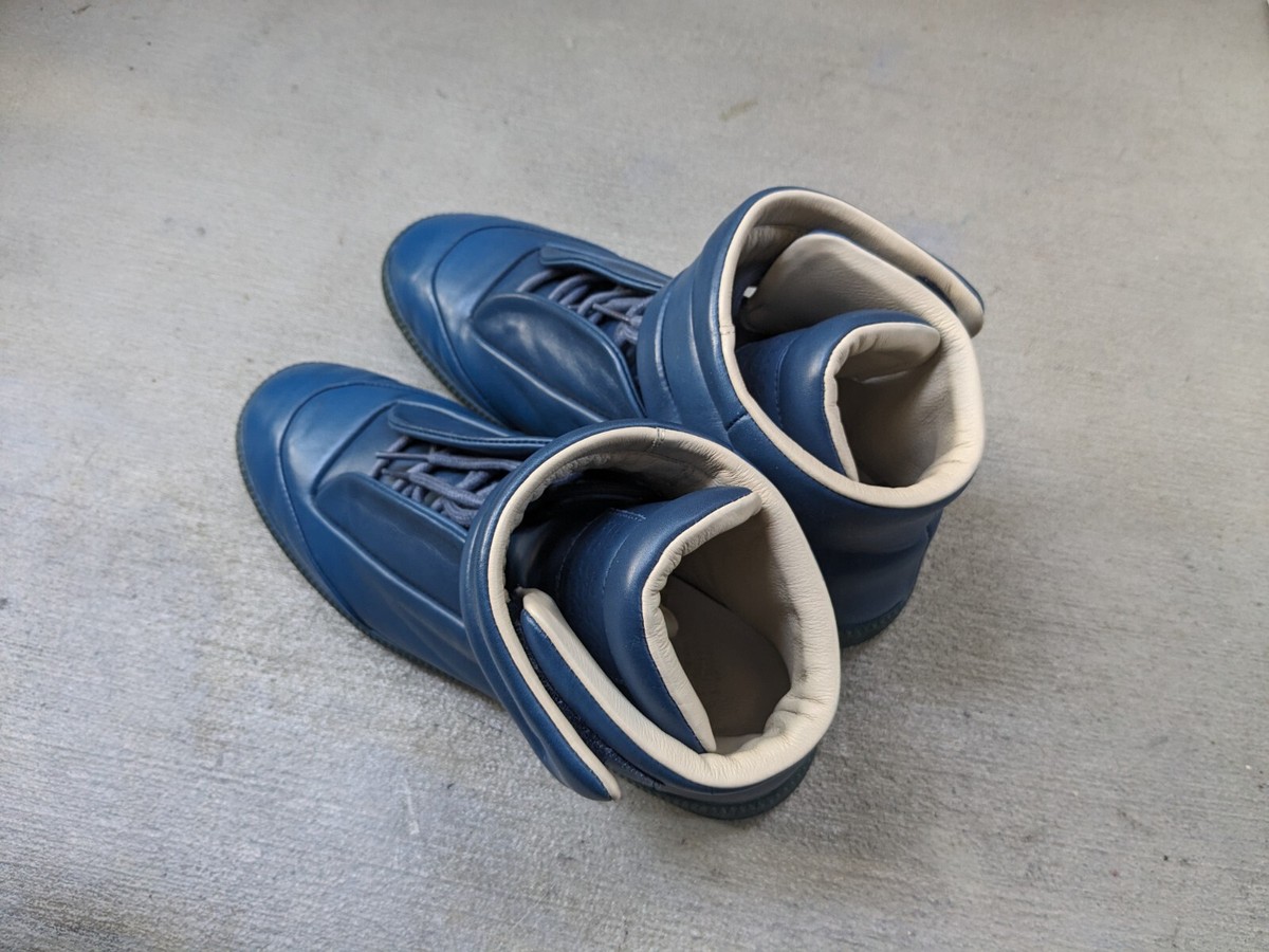 Maison Margiela Future Men Blue 7 40 Leather Sneakers Shoes