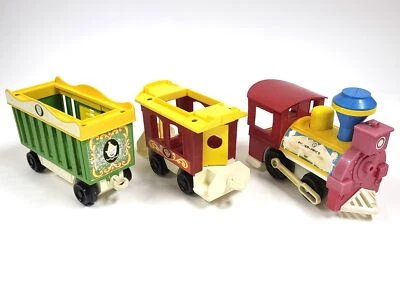 Train De Cirque Vintage Fisher Price 991 – Petits Gens Original - Photo 1/3