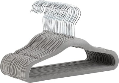 Amazon Basics Kinder Samt, rutschfeste Kleiderbügel (Baby/Kleinkind), 11,6 Zoll