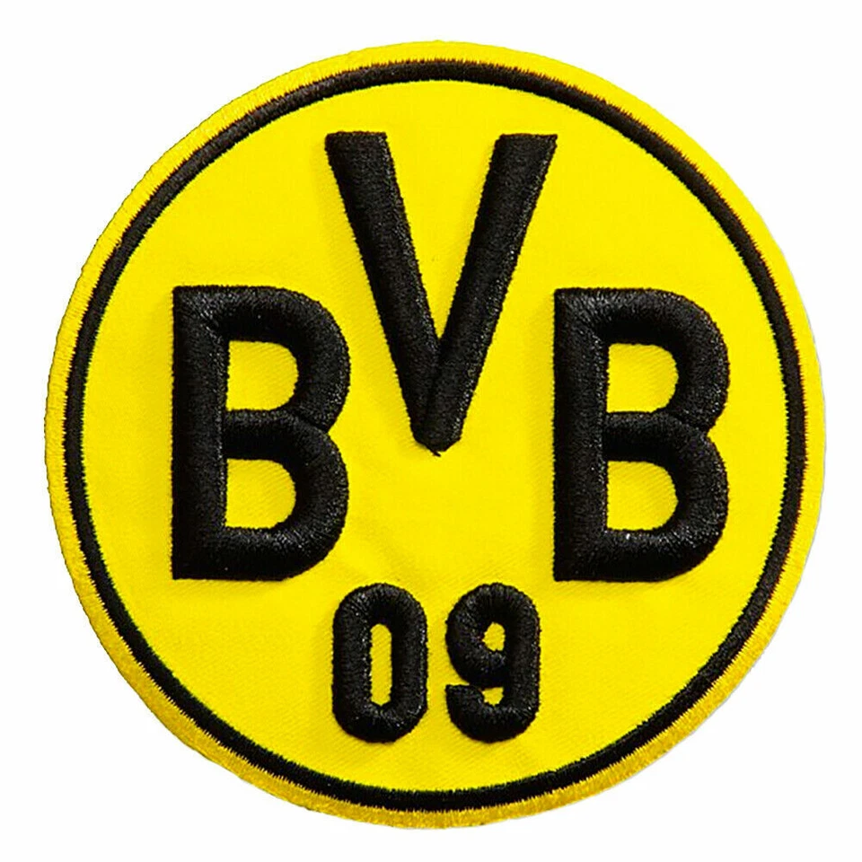 BVB Aufnäher Logo 3D Aufbügler Stickabzeichen Borussia Dortmund BVB Fanartikel