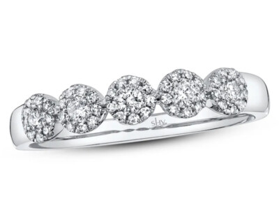 Jared Shy Creation Diamond Ring 1/5 ct tw Round 14K White Gold SC55002624