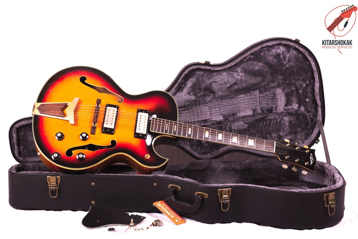 ギター Aria Diamond ES175 type 60s FULL BODY ARIA DIAMOND Vintage Japan 60´s Hollow guitar / guitarra