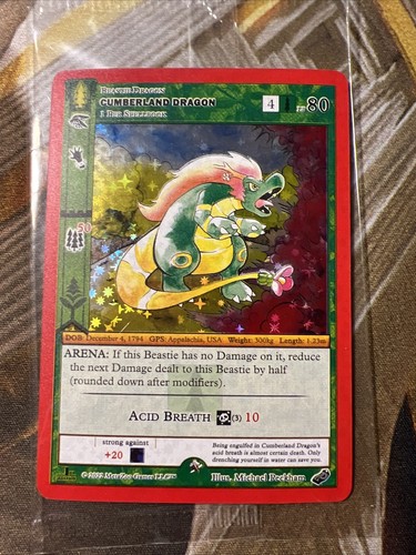 Metazoo Wilderness 1° Edizione Cumberland Dragon Promo Card Full Holo Sigillato! - Foto 1 di 2