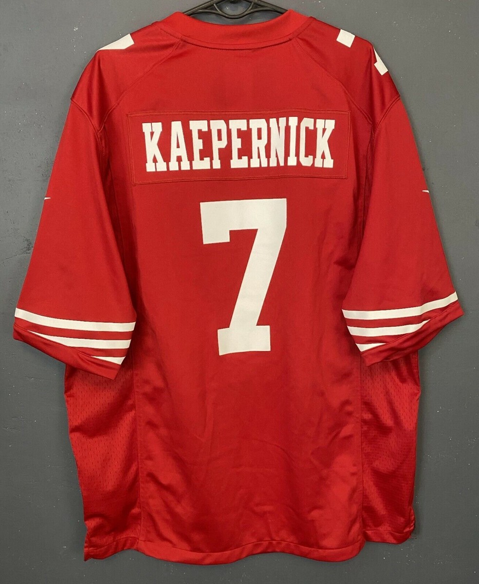 MENS NIKE SAN FRANCISCO 49ERS COLIN KAEPERNICK NFL FOOTBALL SHIRT