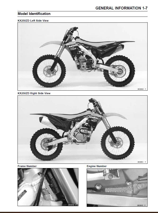 OEM 2013-2016 Kawasaki KX250F Service Repair Shop Repair Manual - Image 4 of 4