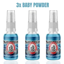 3x Blunt Effects Blunteffects BABY POWDER Spray Concentrated Air Freshener