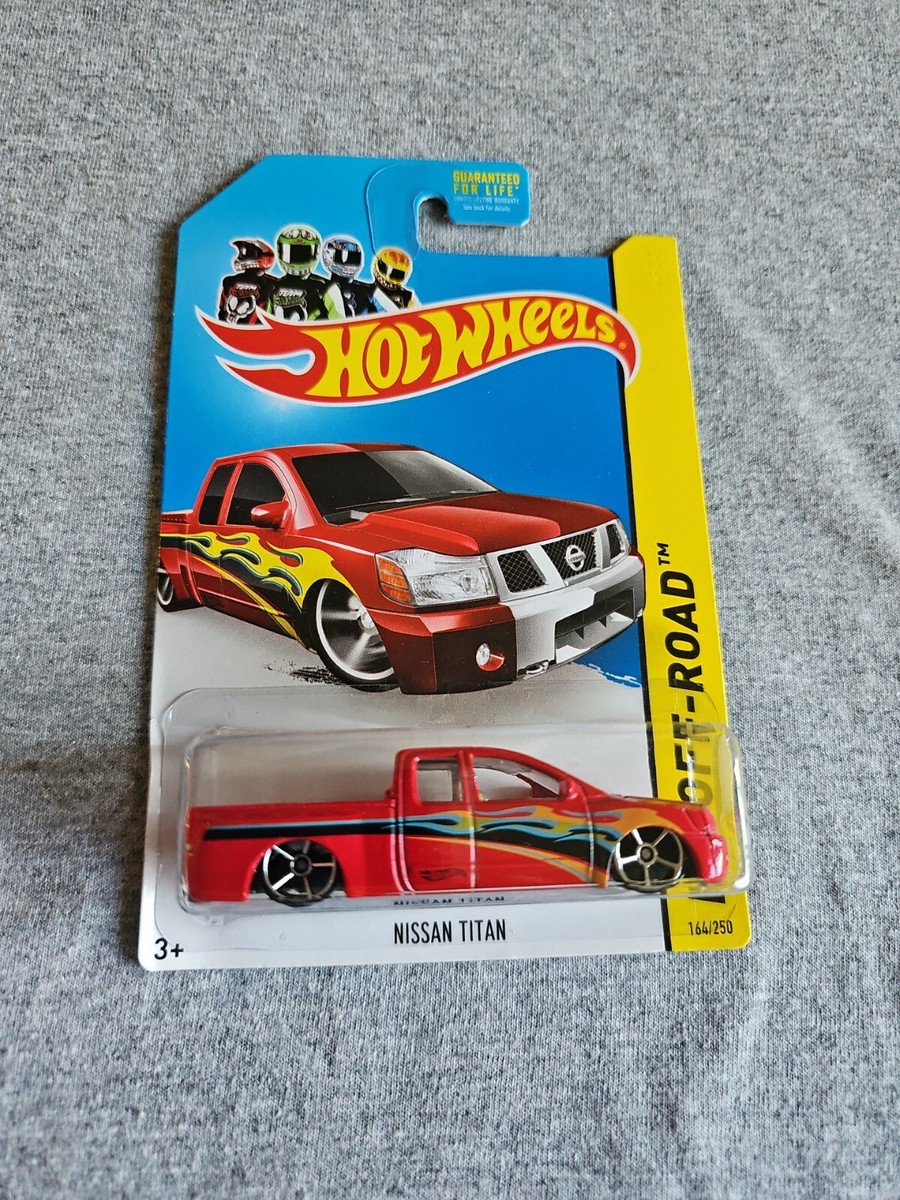 2013 Hot Wheels NISSAN TITAN Red 164/250 LITTLE BEND Hot