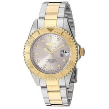 Invicta Men's Watch Pro Diver Quartz Silver Tone Dial Two Tone Bracelet 29943