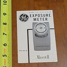 GENERAL ELECTRIC MASCOT II 2 EXPOSURE METER TYPE PR-35 MANUAL 2
