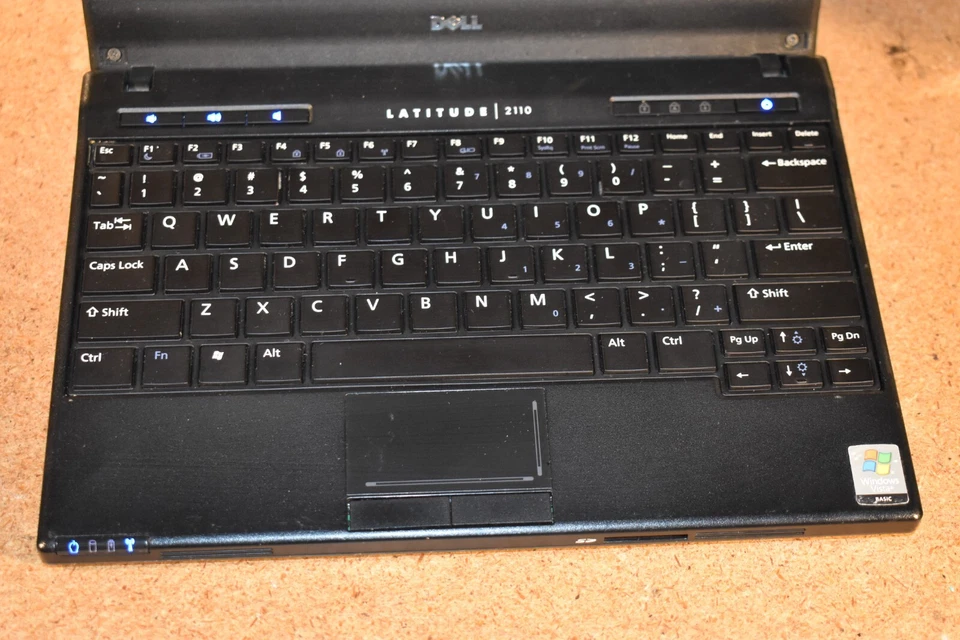 Dell Latitude 2110 10,1 дюйма Intel Atom N470 1,83 ГГц 2 ГБ RAM 320 ГБ HD Windows XP Pro - Изображение 3 из 4