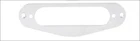 New Mounting Ring Single PU - White - 3Ply - For Tele, Strat Etc
