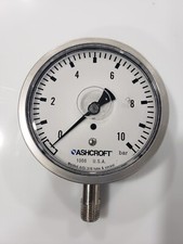 Ashcroft 1008 Pressure Gauge 0-10 BAR Liquid filled